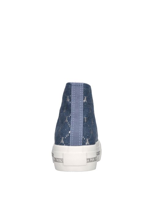 Sneakers in tessuto PATRIZIA PEPE | PPJ257JEANS-ARGENTO